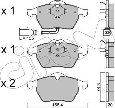 Cifam 822-181-4 - Komplet Pločica, disk-kočnica www.molydon.hr