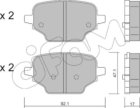 Cifam 822-1245-0 - Komplet Pločica, disk-kočnica www.molydon.hr