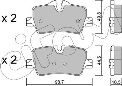 Cifam 822-1264-0 - Komplet Pločica, disk-kočnica www.molydon.hr