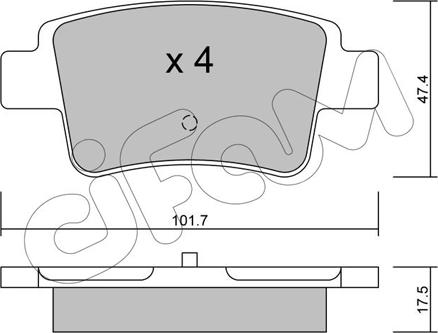 Cifam 822-705-0 - Komplet Pločica, disk-kočnica www.molydon.hr