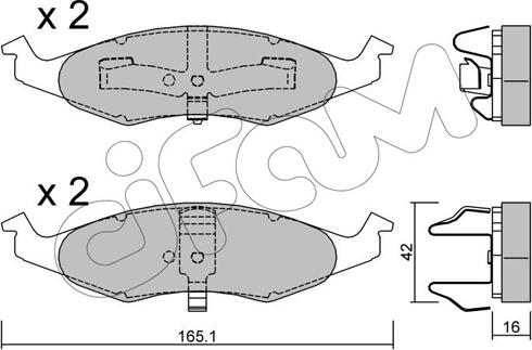 Cifam 822-713-0 - Komplet Pločica, disk-kočnica www.molydon.hr