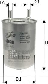 Clean Filters DN2704 - Filter za gorivo www.molydon.hr