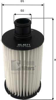 Clean Filters ML4571 - Filter za ulje www.molydon.hr