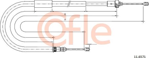 Cofle 11.6571 - Sajla ručne kočnice www.molydon.hr