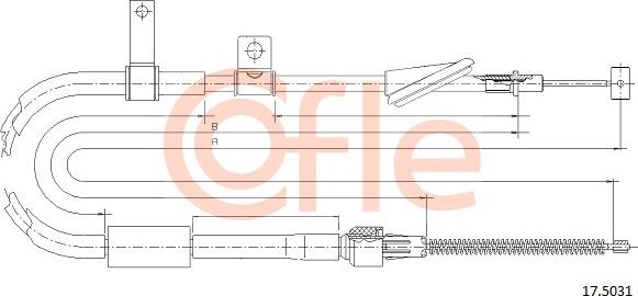 Cofle 17.5031 - Sajla ručne kočnice www.molydon.hr