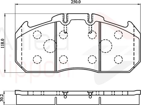 Comline ACV058HD - Komplet Pločica, disk-kočnica www.molydon.hr