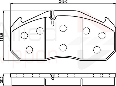 Meritor MDP5088 - Komplet Pločica, disk-kočnica www.molydon.hr