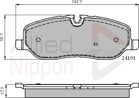 Comline ADB01533 - Komplet Pločica, disk-kočnica www.molydon.hr