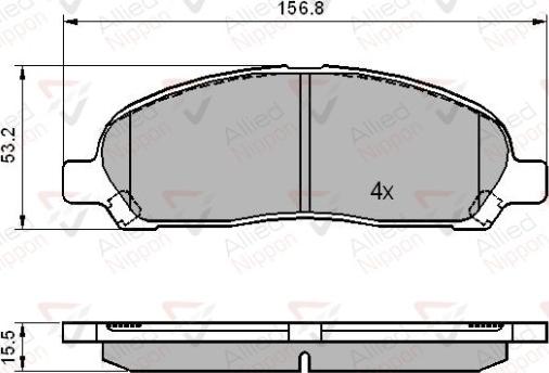 Comline ADB01606 - Komplet Pločica, disk-kočnica www.molydon.hr