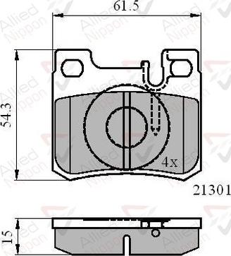 Comline ADB01067 - Komplet Pločica, disk-kočnica www.molydon.hr