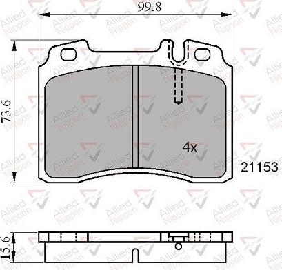 Comline ADB01006 - Komplet Pločica, disk-kočnica www.molydon.hr