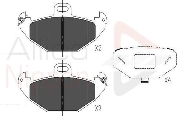 Comline ADB01020 - Komplet Pločica, disk-kočnica www.molydon.hr