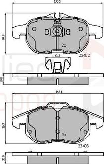 Comline ADB01137 - Komplet Pločica, disk-kočnica www.molydon.hr