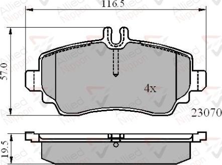 Comline ADB01318 - Komplet Pločica, disk-kočnica www.molydon.hr