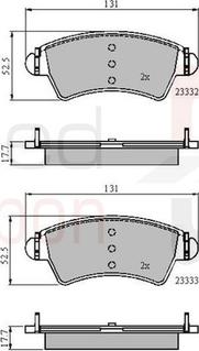 Comline ADB01260 - Komplet Pločica, disk-kočnica www.molydon.hr