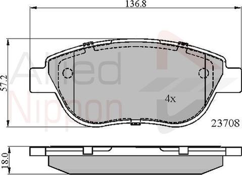 Comline ADB01783 - Komplet Pločica, disk-kočnica www.molydon.hr