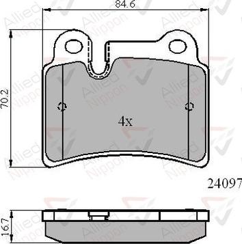 Lucas Electrical GDB1722 - Komplet Pločica, disk-kočnica www.molydon.hr