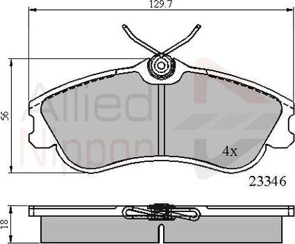 Comline ADB0892 - Komplet Pločica, disk-kočnica www.molydon.hr