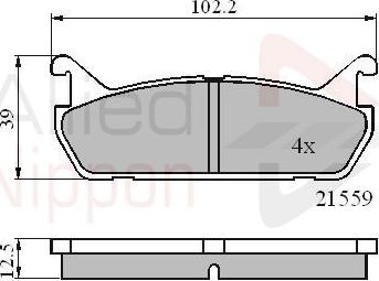 Comline ADB0875 - Komplet Pločica, disk-kočnica www.molydon.hr