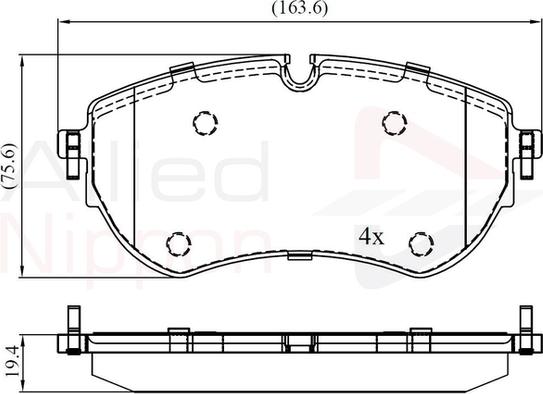 Comline ADB02456 - Komplet Pločica, disk-kočnica www.molydon.hr