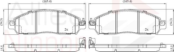 Comline ADB02486 - Komplet Pločica, disk-kočnica www.molydon.hr