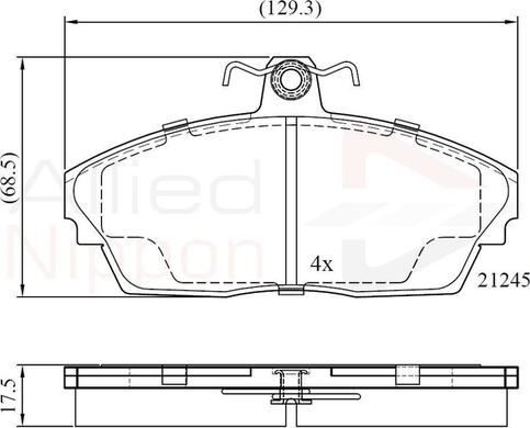 Comline ADB0256 - Komplet Pločica, disk-kočnica www.molydon.hr