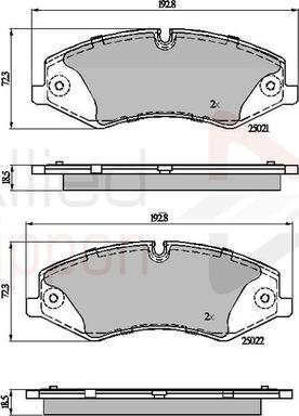 Comline ADB02030 - Komplet Pločica, disk-kočnica www.molydon.hr