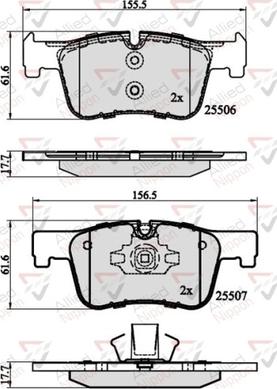 Comline ADB02130 - Komplet Pločica, disk-kočnica www.molydon.hr