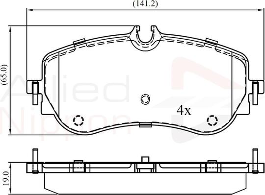 Comline ADB02387 - Komplet Pločica, disk-kočnica www.molydon.hr