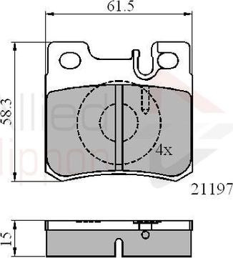 Comline ADB0226 - Komplet Pločica, disk-kočnica www.molydon.hr