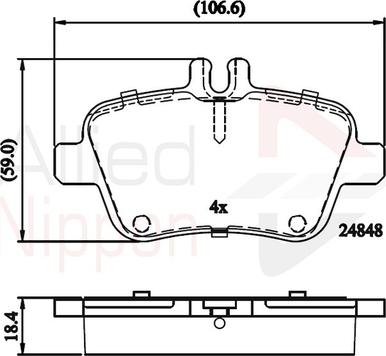 Comline ADB02209 - Komplet Pločica, disk-kočnica www.molydon.hr