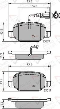 Comline ADB16013 - Komplet Pločica, disk-kočnica www.molydon.hr