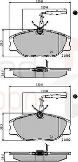 Comline ADB11001 - Komplet Pločica, disk-kočnica www.molydon.hr