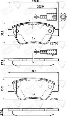 Comline ADB11037 - Komplet Pločica, disk-kočnica www.molydon.hr