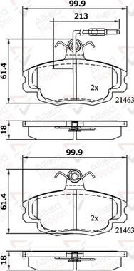 Comline ADB1133 - Komplet Pločica, disk-kočnica www.molydon.hr