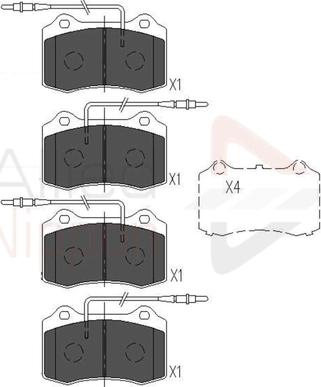 Comline ADB11227 - Komplet Pločica, disk-kočnica www.molydon.hr