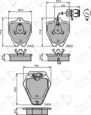 Comline ADB1884 - Komplet Pločica, disk-kočnica www.molydon.hr