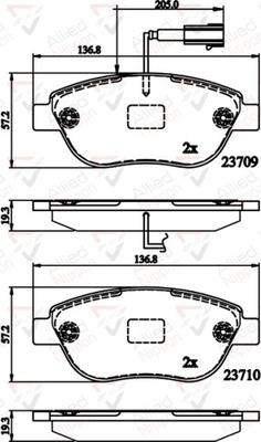 Comline ADB12140 - Komplet Pločica, disk-kočnica www.molydon.hr