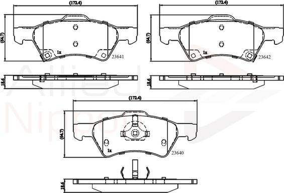 Unipart GBP1356AF - Komplet Pločica, disk-kočnica www.molydon.hr