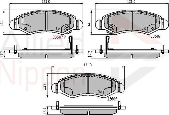 Comline ADB31297 - Komplet Pločica, disk-kočnica www.molydon.hr