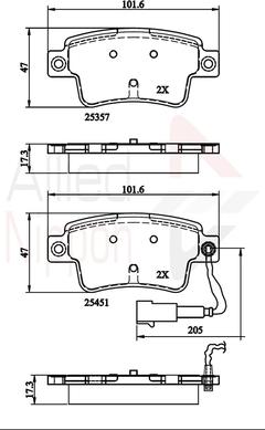 Comline ADB21528 - Komplet Pločica, disk-kočnica www.molydon.hr