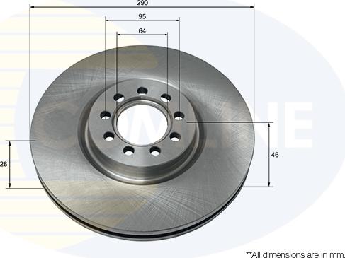 Comline ADC9088V - Kočioni disk www.molydon.hr