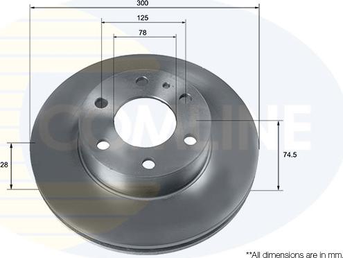 Comline ADC9087V - Kočioni disk www.molydon.hr