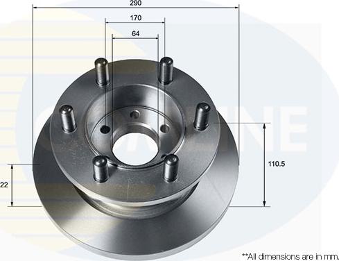 Comline ADC9128 - Kočioni disk www.molydon.hr