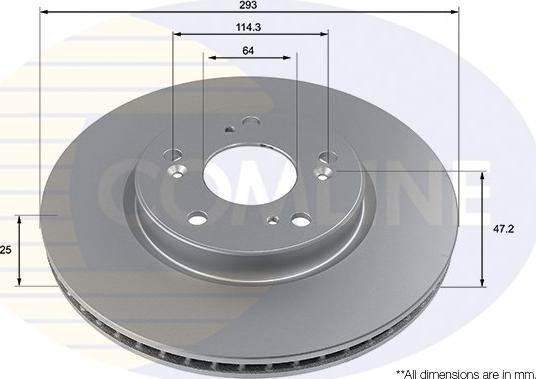 Comline ADC4012V - Kočioni disk www.molydon.hr