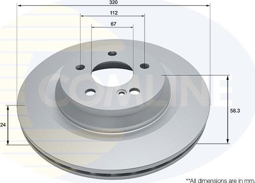 Comline ADC4084V - Kočioni disk www.molydon.hr