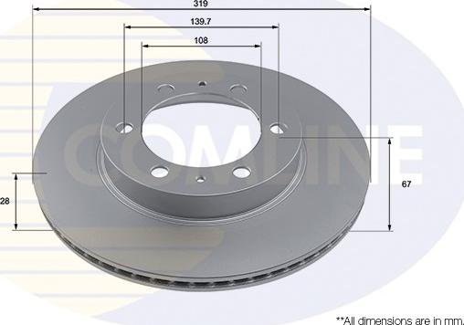 Comline ADC5003V - Kočioni disk www.molydon.hr