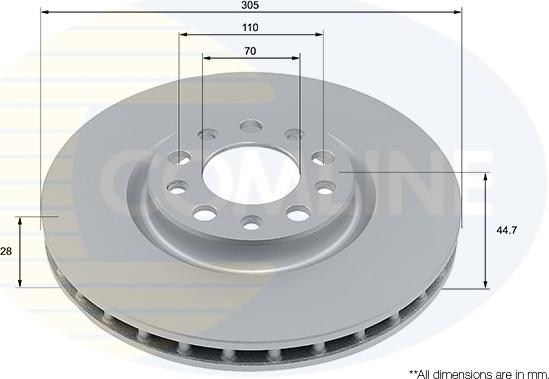 Comline ADC5014V - Kočioni disk www.molydon.hr