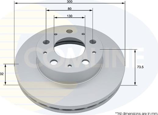 Comline ADC5013V - Kočioni disk www.molydon.hr