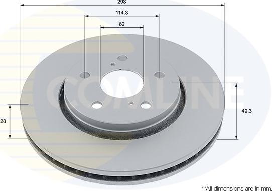 Comline ADC5037V - Kočioni disk www.molydon.hr